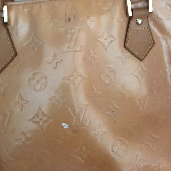 Louis Vuitton Imperfect Yellow Vernis Shoulder Tote Bag GUC - Picture 12 of 13